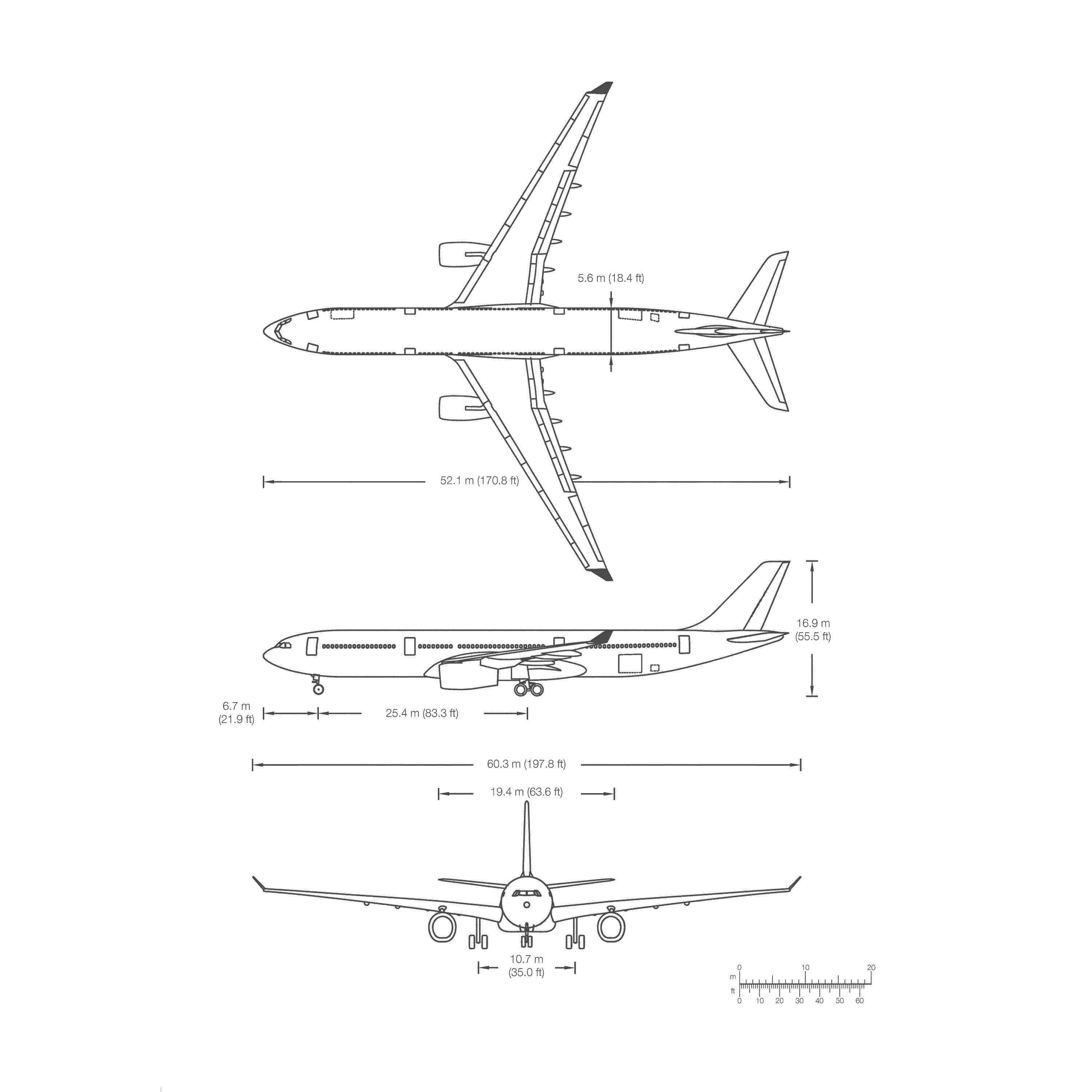 Airbus A330 blueprint