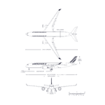 Airbus A350-900 blueprint