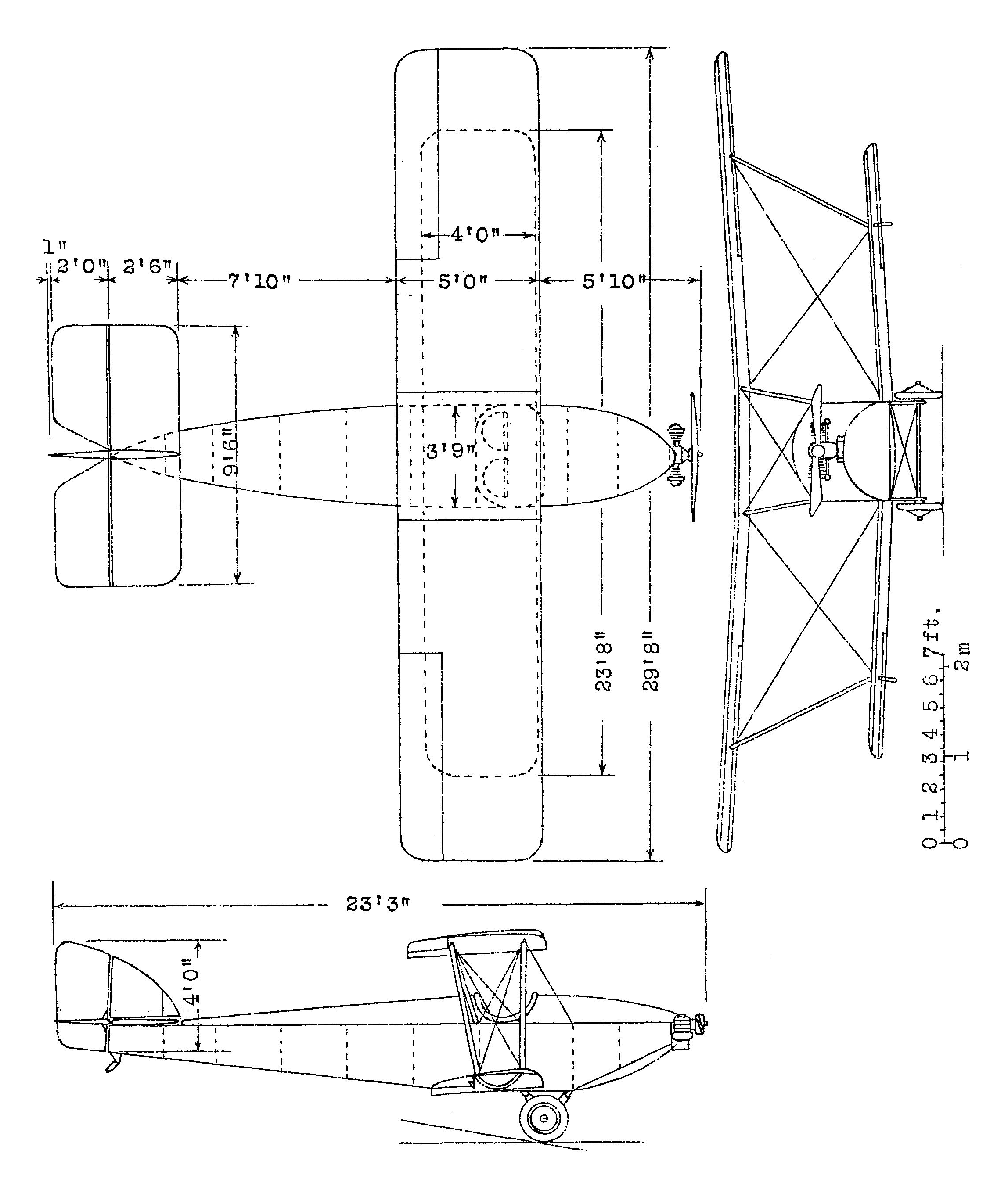 Cranwell CLA.2 blueprint