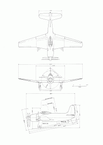 Curtiss XBT2C blueprint