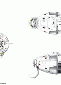 SpaceX Crew Dragon blueprint