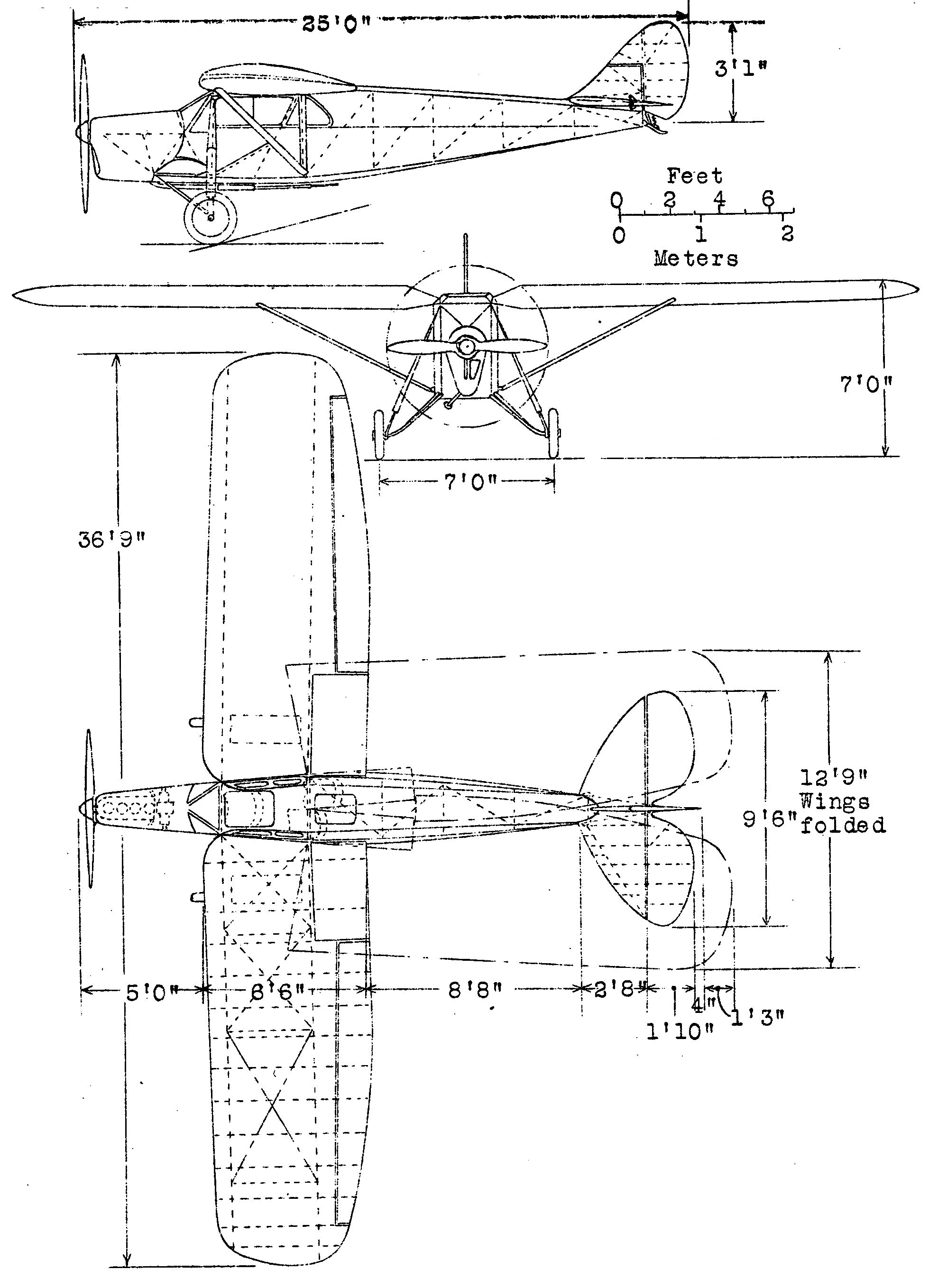 de Havilland Puss Moth blueprint