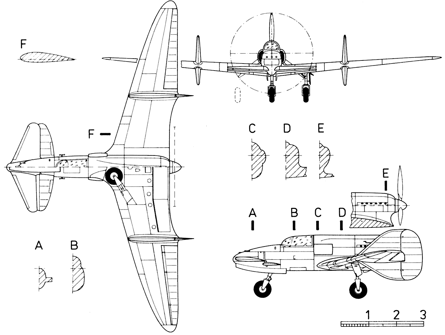 Ambrosini SS.4 blueprint