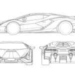 Lamborghini Sian blueprint