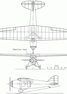 Lockheed Vega blueprint