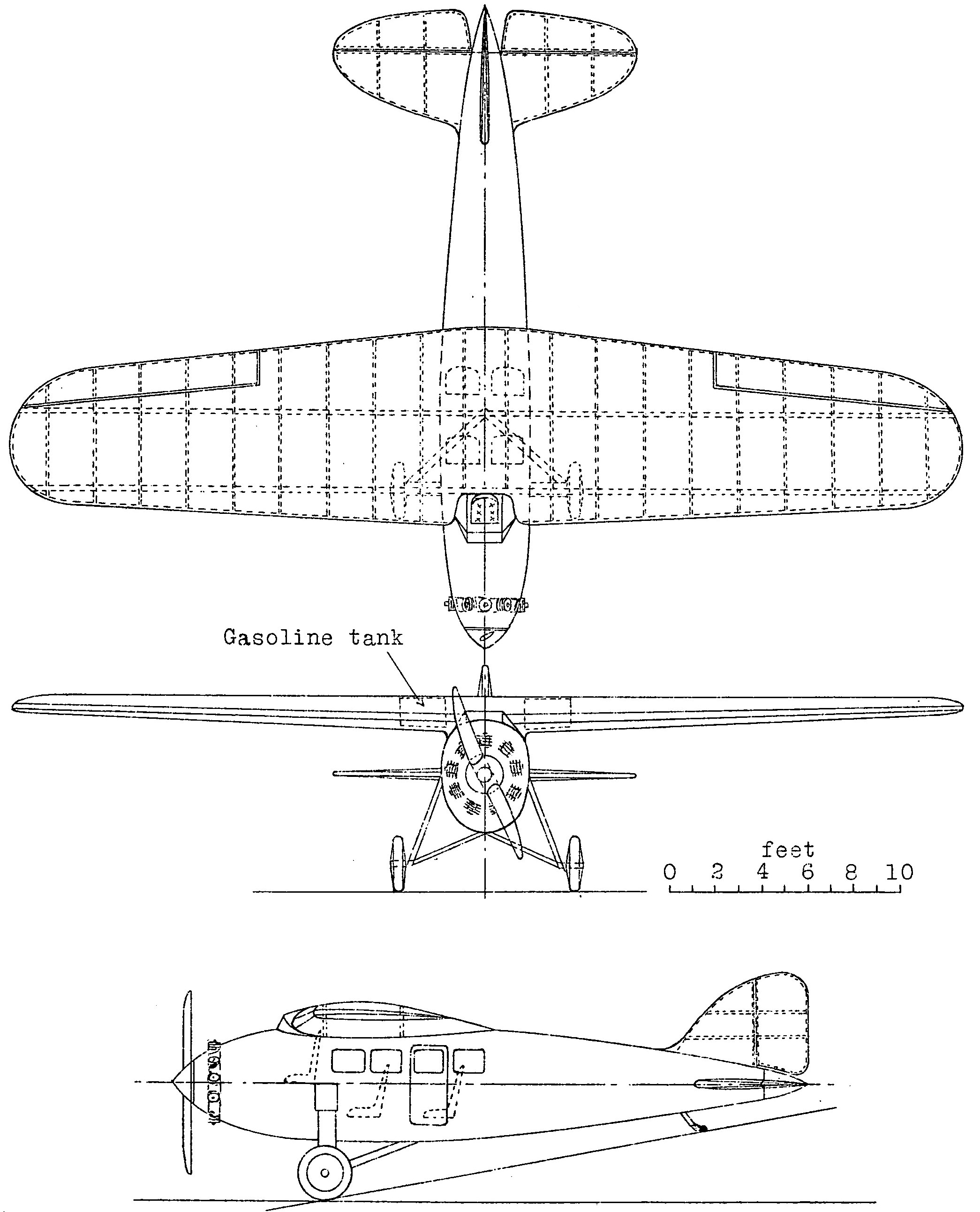 Lockheed Vega blueprint