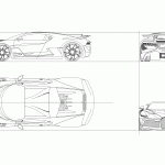 Bugatti Divo blueprint