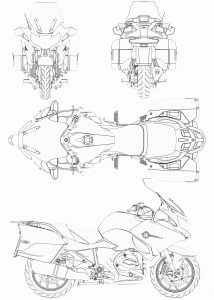 BMW R1200RT blueprint