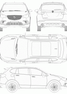 Buick Envision blueprint