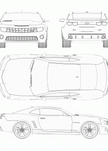 Chevrolet Camaro 2SS RS blueprint