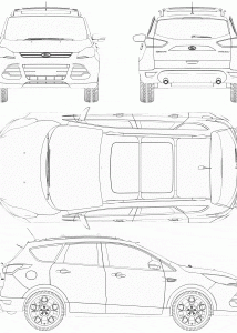 Ford Escape blueprint