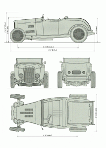 Ford V-8 Model 18 1932 blueprint