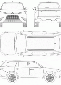 Lexus TX Premium blueprint