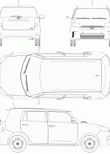 Scion xB 2012 blueprint