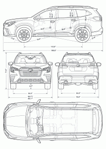 Subaru Ascent 2024 blueprint