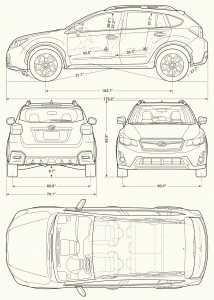 Subaru Crosstrek blueprint