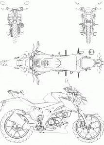 Suzuki GSX-S125 blueprint