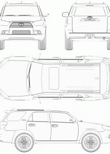 Toyota 4Runner 2011 blueprint