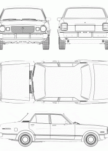 Toyota Cressida blueprint