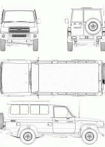 Toyota Land Cruiser 2010 blueprint