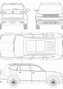 Volkswagen Atlas blueprint