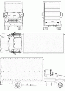 GMC TopKick Truck blueprint