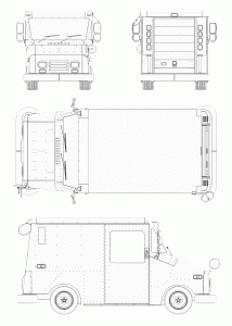 Grumman Long Life Vehicle LLV blueprint