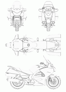 Honda ST1300 blueprint