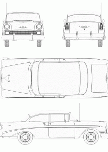 Chevrolet Bel Air blueprint