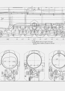 Norfolk and Western J class blueprint