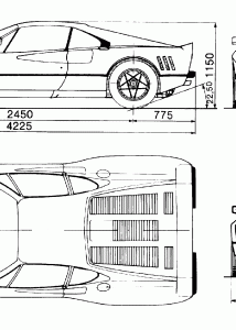 Ferrari 288 GTO blueprint