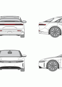 Lucid Air blueprint