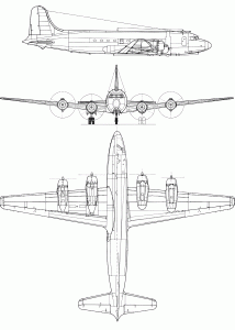 Douglas C-54 Skymaster blueprint