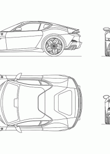 Ferrari 12Cilindri blueprint