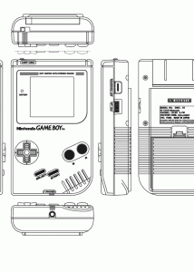 Nintendo Game Boy blueprint