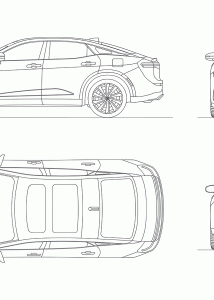 Toyota Crown Limited blueprint