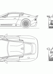 Aston Martin Victor blueprint