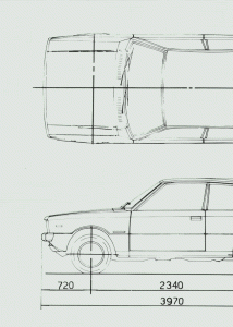 Hyundai Pony blueprint