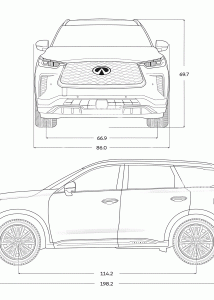 Infiniti QX60 blueprint