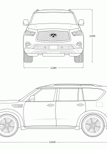 Infiniti QX80 blueprint