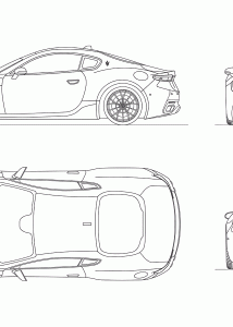 Maserati GranTurismo Modena blueprint