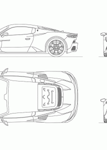 Maserati MC20 blueprint