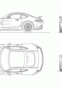 Mercedes-AMG GT R blueprint