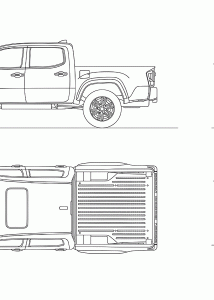 Toyota Tacoma blueprint