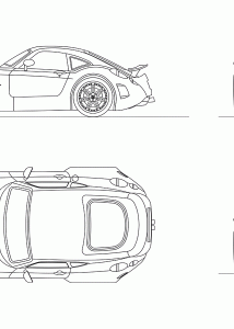 Wiesmann GT MF 5 blueprint