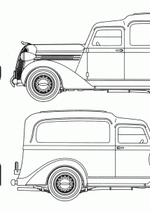 Dodge Humpback Panel Truck blueprint