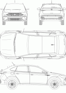 Volkswagen Taigo blueprint