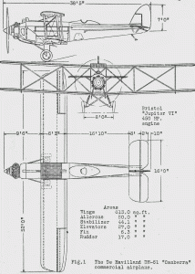 de Havilland Giant Moth blueprint