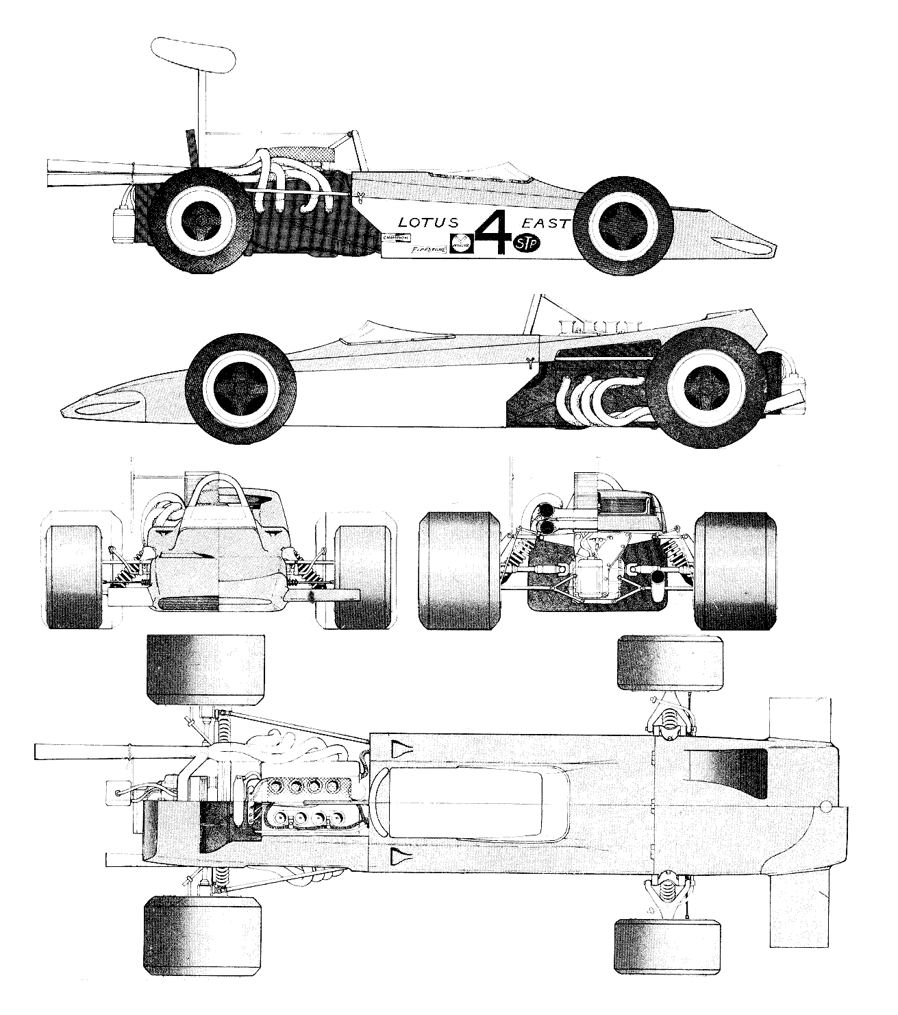 Lotus 70 blueprint