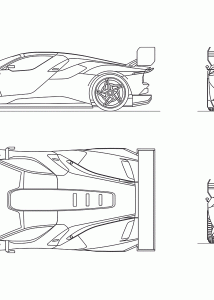 Ferrari KC23 blueprint